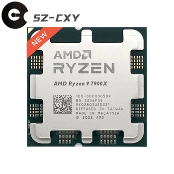 AMD Ryzen 9 7900X R9 7900X 4.7 GHz 12-Core 24-Sriegis CPU Procesorius 5NM L3=64M 100-000000589 Lizdas AM5 Naujas, bet be aušintuvo