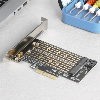 M+B Klavišą M. 2 NVME SSD į PCIE SATA Adapteris Plėtros Kortelę už 2230 2242 2260 2280