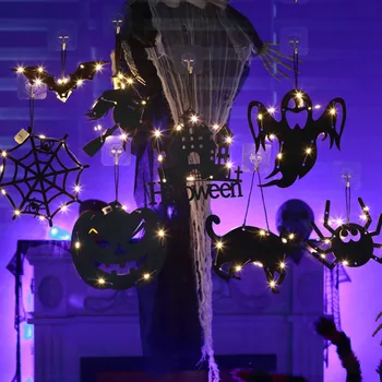 Helovinas LED Sieniniai šviestuvai Moliūgų Vaiduoklių Skeletas Šviesos Siaubo Atmosferą Žėrintis Dekoro Sienos Lauko Kiemas