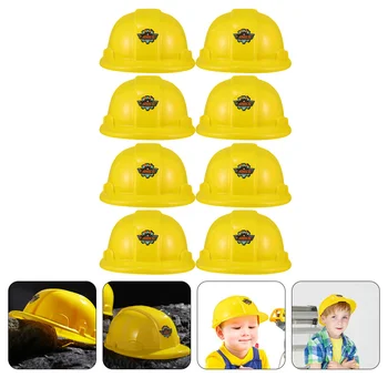 Įrankis Skrybėlę Vaikai Plastiko Plaything Skrybėlės Geltona Žaislai Statybos Darbuotojas Šalis