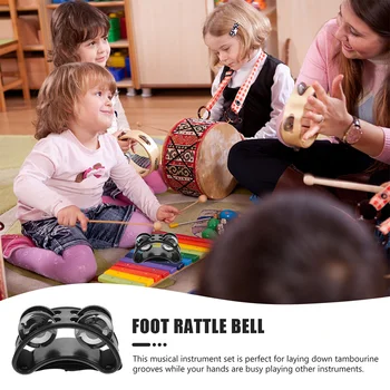 2 Vnt Koja Muzikos Instrumentas Instrumentai Suaugusiųjų Žingsnis Vaikai Bell Lydinio Mušamieji Vaikų Žaislai